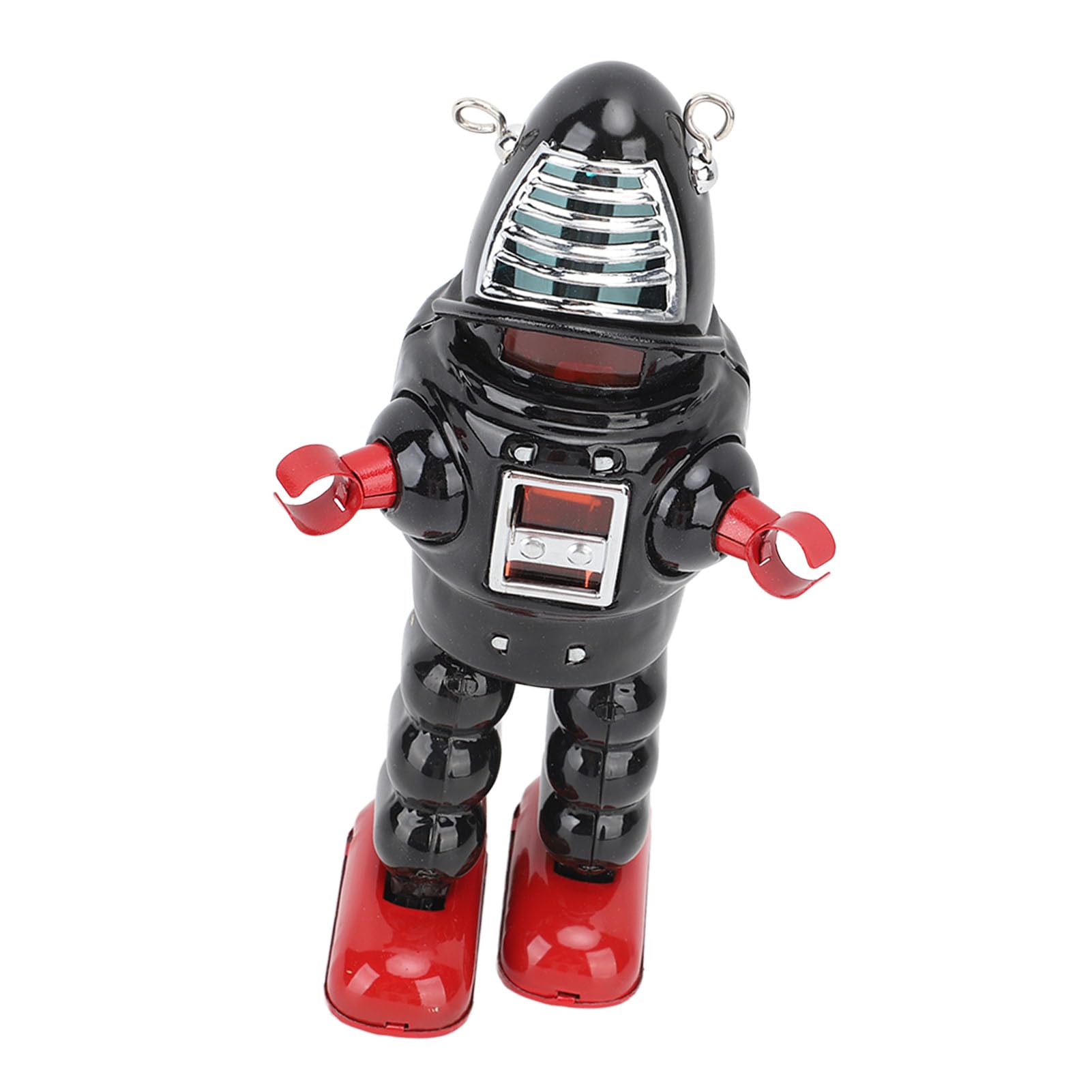 Juguete de Esgrima Robot de Mecanismo Preciso para Adultos con Piedras Intermitentes para Colección y Decoración, Material Hojalata (Negro)