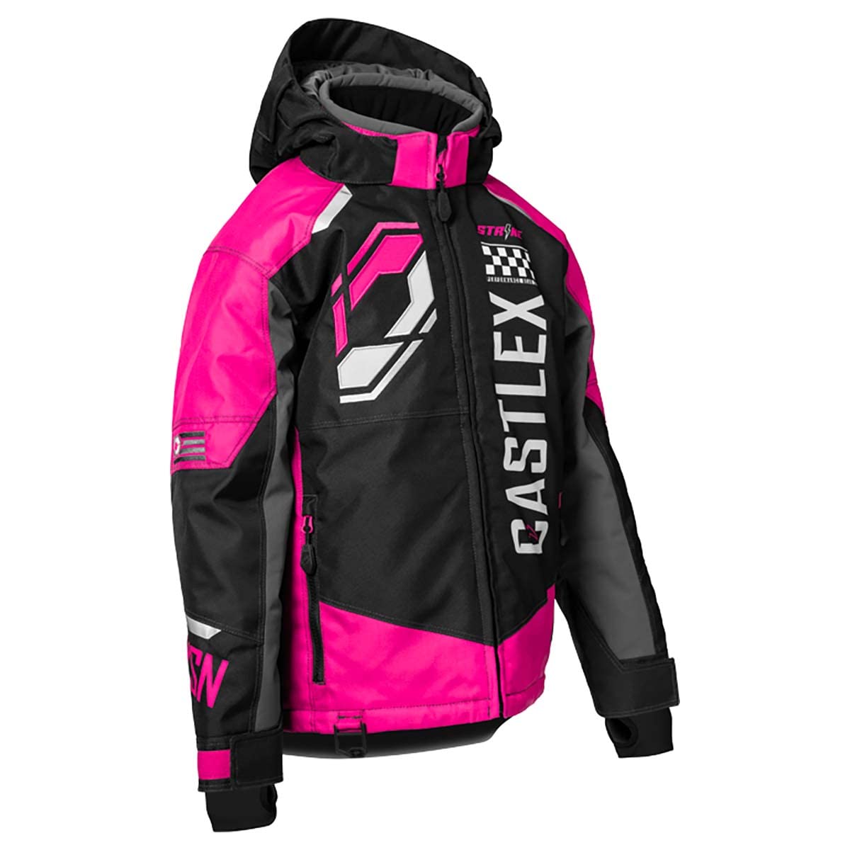 Castle X Youth Strike G5 Jacket (Pink Glo/Black/Silver - X-Large)