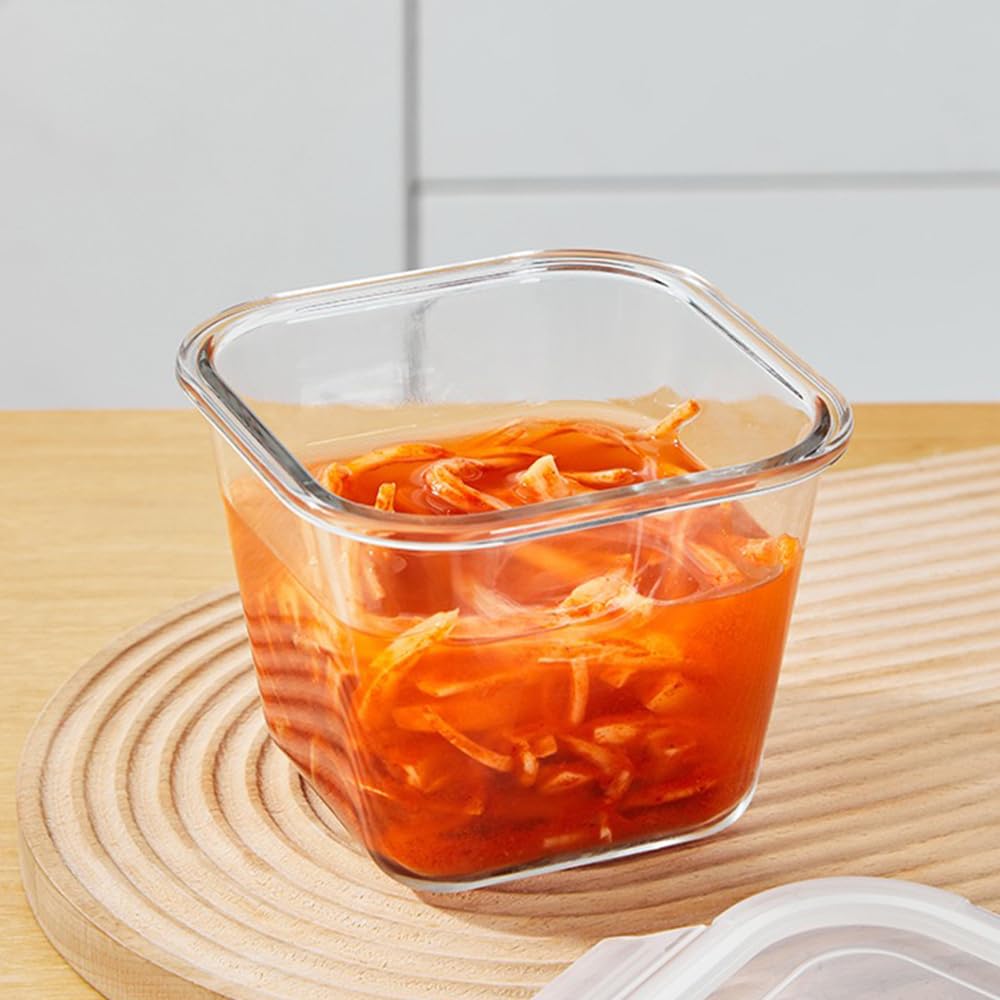 H.JSS WDJS Glasbehälter mit Deckel für Suppe，Frischhaltedose aus Glas, Glasschüssel Mit Deckel Glas Meal Prep Vorratsdosen für Lebensmittel… – Ansicht 3