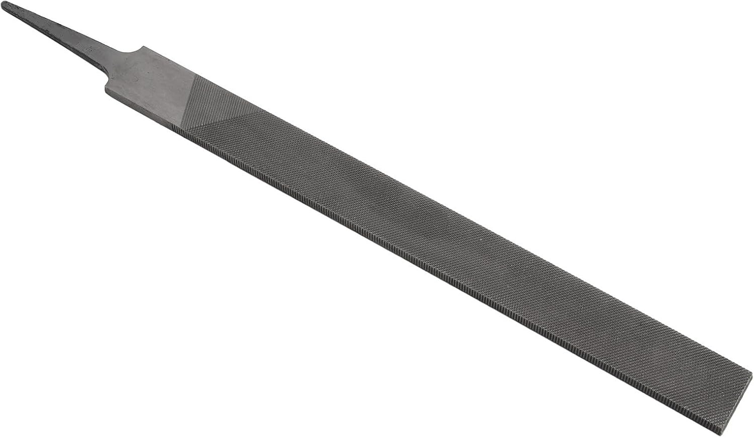 Flat File Steel 10 Inch Dual Sided Metalworking File, Medium Toothed Filing Tool for Wood and Metal, Rust Resistant 254mm Hand File, General Purpose Without Handle
