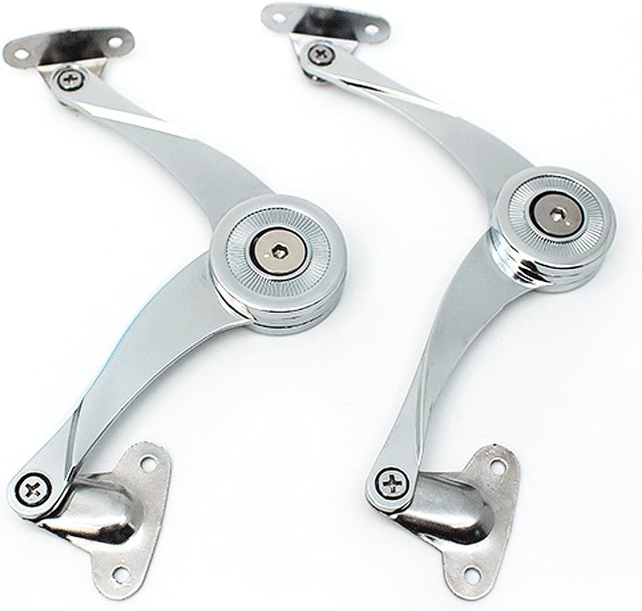 Pack of 2 Folding Support Hinge Lid Stay with Soft Close for kicthen Cabinet Door Box for kicthen Cabinet Door