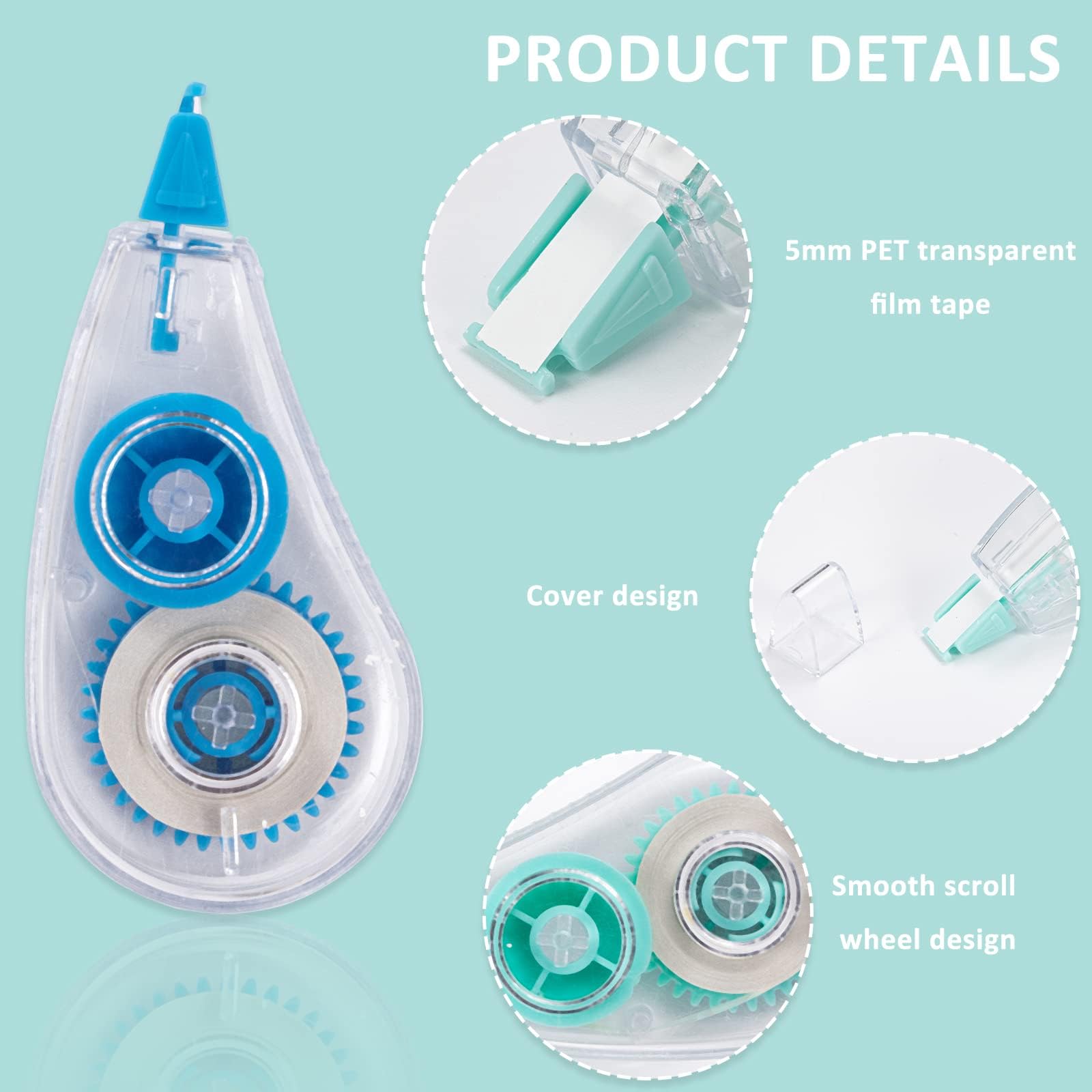 Mignon Design Étudiant Papeterie Twist Out Whiteout Ruban No.T-9205 Mini Ruban d
