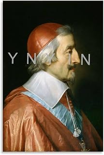 AKBJEDS Cardinal Richelieu French Catholic Art Painting Poster 1 Canvas Painting Wall Art Poster for Bedroom Living Room Decor 16x24inch(40x60cm)