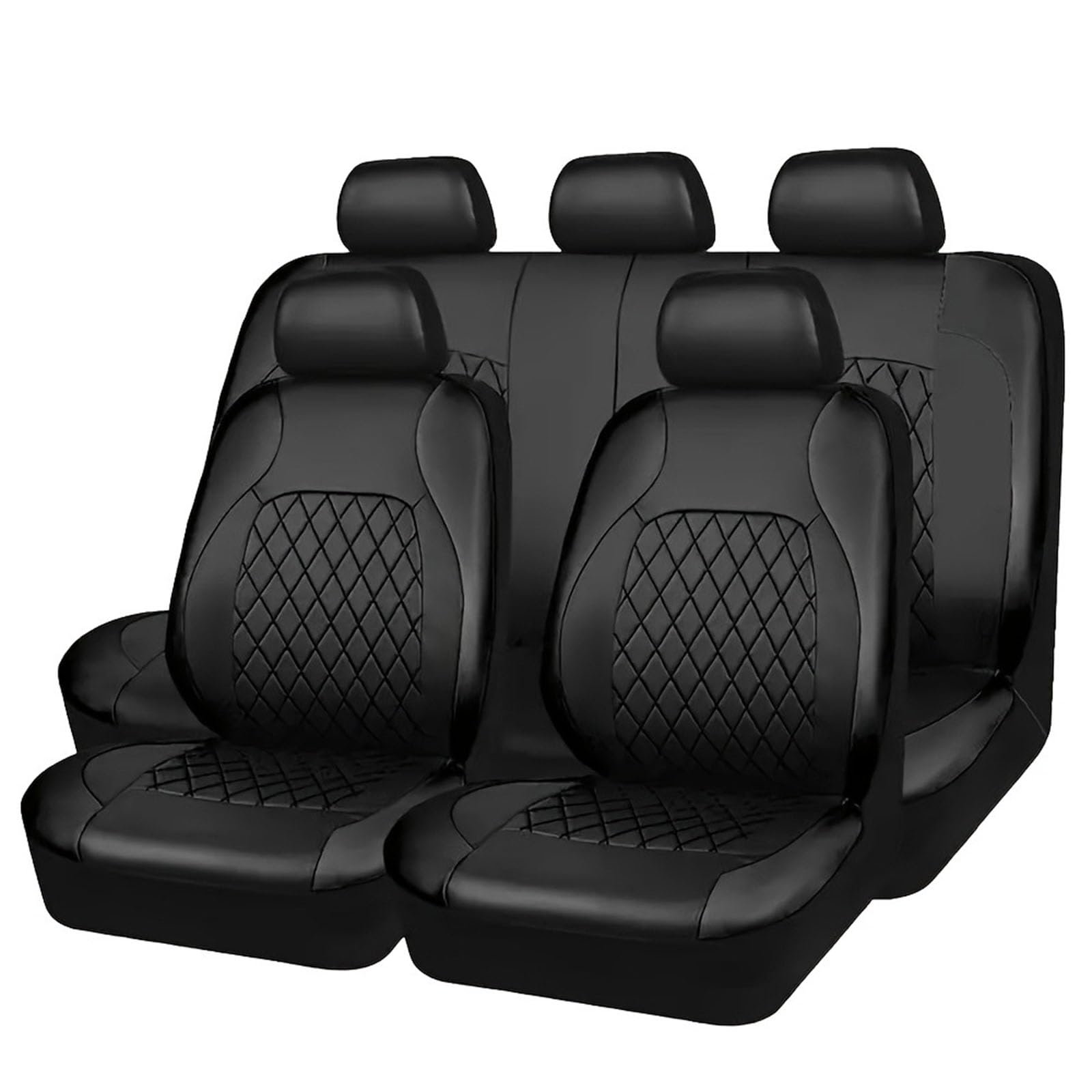 Car Seat Covers, Compatible with Nissan X-Trail X Trail T31 2008-2013, Set of Car Seat Covers, Car Seat Covers, A All Black