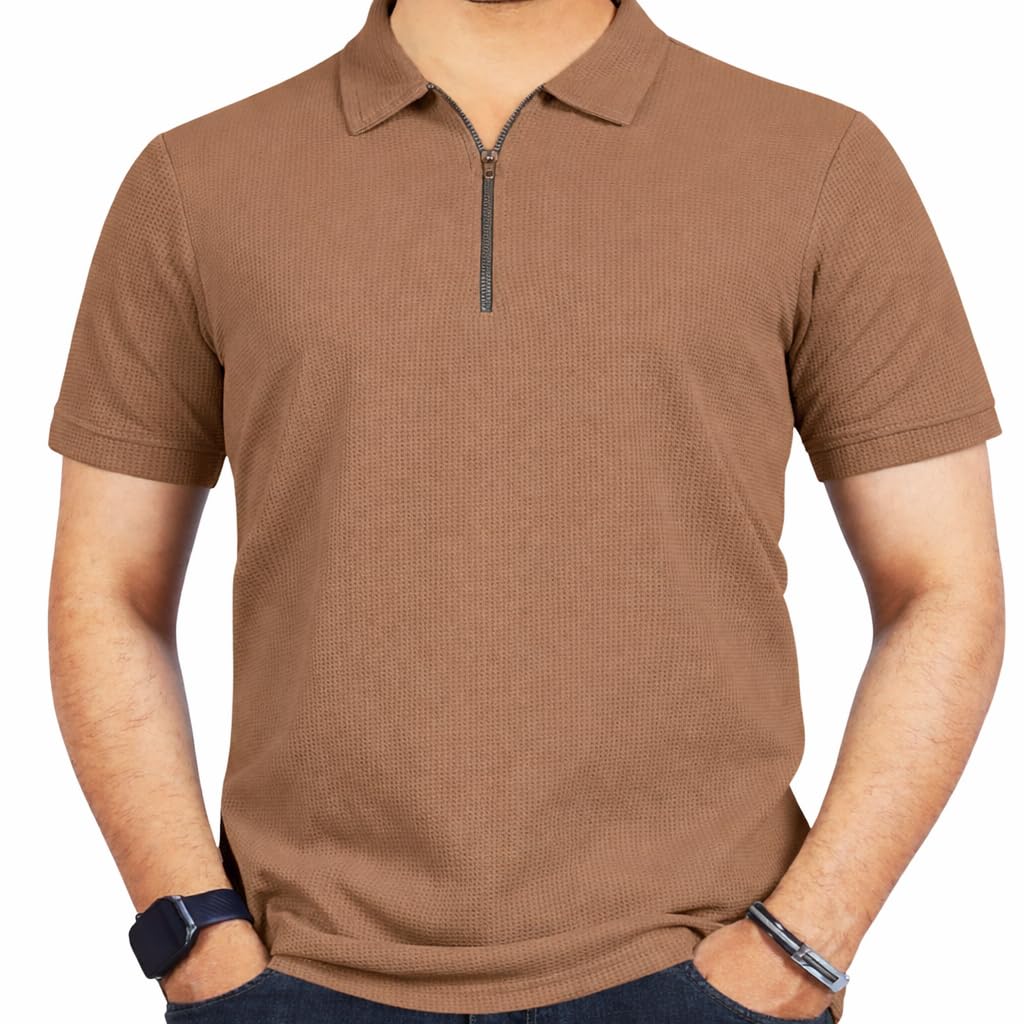 riksaw Men's Polyester Rich Solid Polo Tshirt | Collar Tshirts | Half Sleeves | Plain-Regular Fit-picture-17