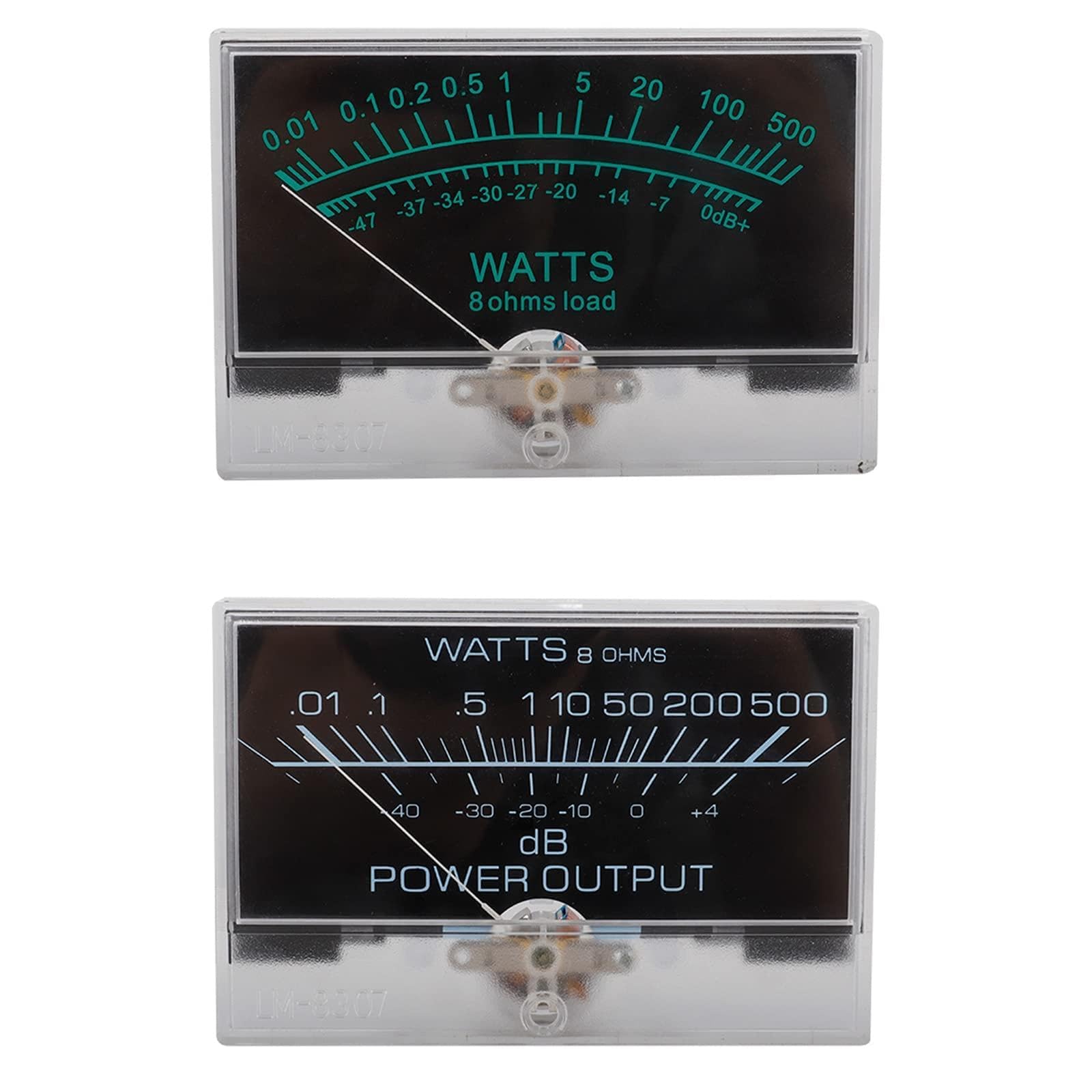 DIIOOMIEEU 12-16V Meter Analog Panel Meter Blue Backlights Need Driver for Power Amplifier