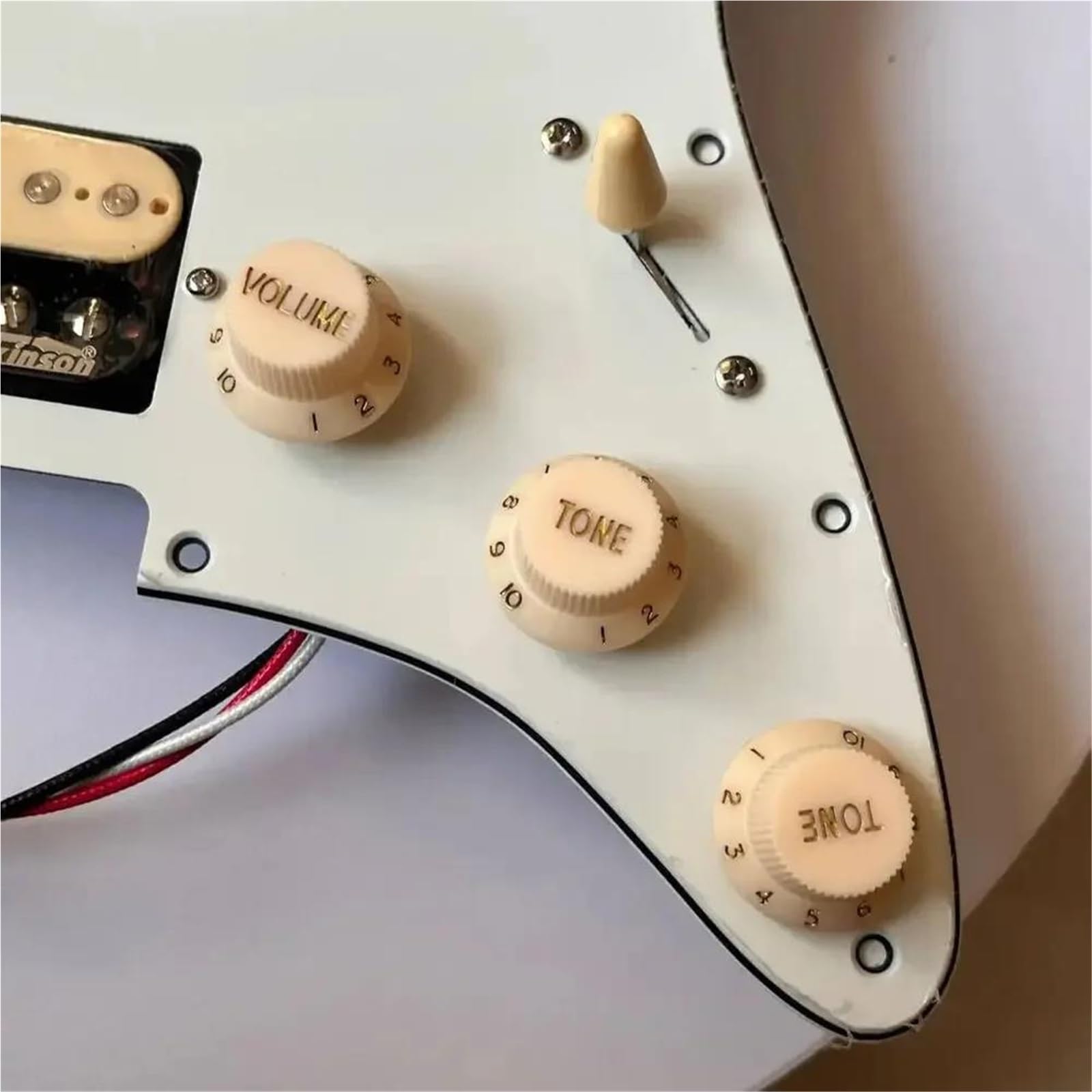 Alnico 5 przetworniki Humbucker szelki z wieloma przełącznikami do gitary ST HSH wstępnie załadowany zestaw maskownic ST Zestaw Przetworników Pickguard