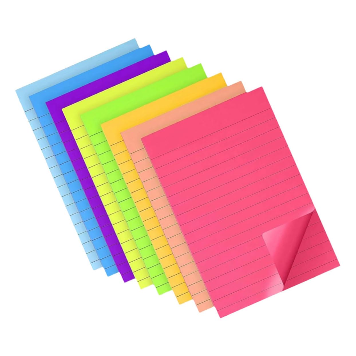 NUOBESTY 3 Ensembles Notes Autocollantes Horizontales Petites Notes Notes Onglets Collants Papeterie Pastel Stylo Notes Claires Pastilles Adhésives Multi-usages Papier 8 Pièces X 3