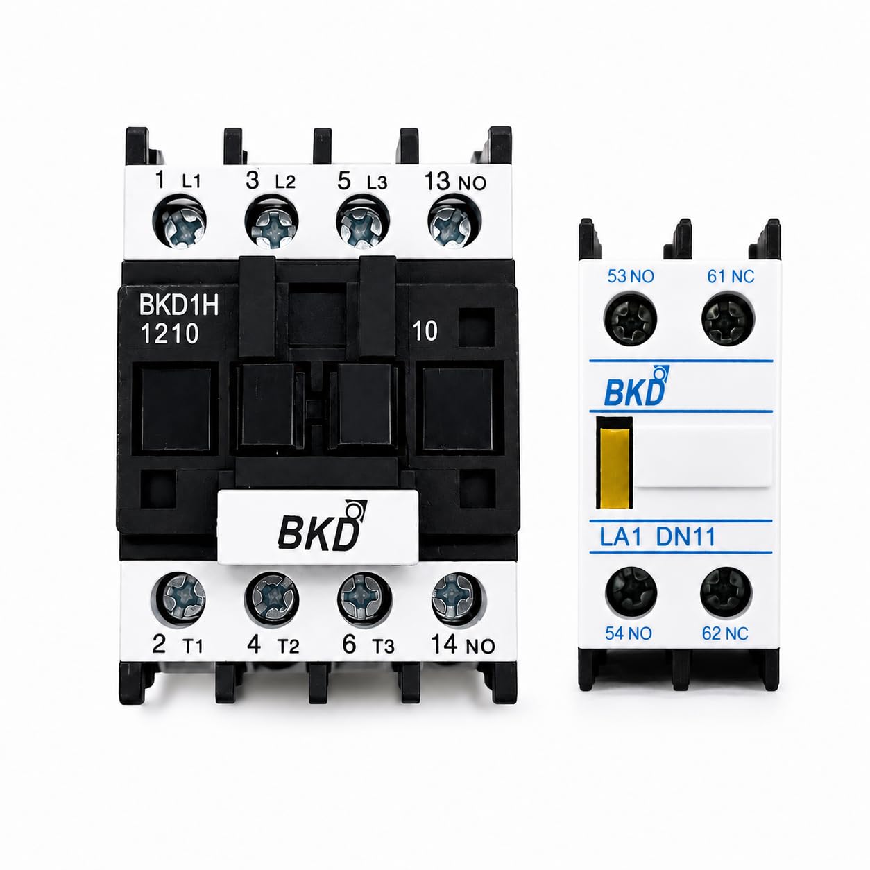 BKD 1210 12A 3 Pole Contactor 24V AC with 1NO 1NC Aux Block | 3 Pole Design, 24V AC Coil, 1NO 1NC Auxiliary, 12A Rating, Aux Block Included-image-30