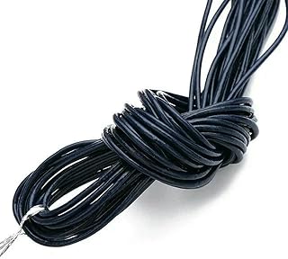 Cordón redondo de piel auténtica de 10 metros de diámetro de 1/1,5/2/3 mm para collares, pulseras, manualidades, joyería, suministros de cuerda