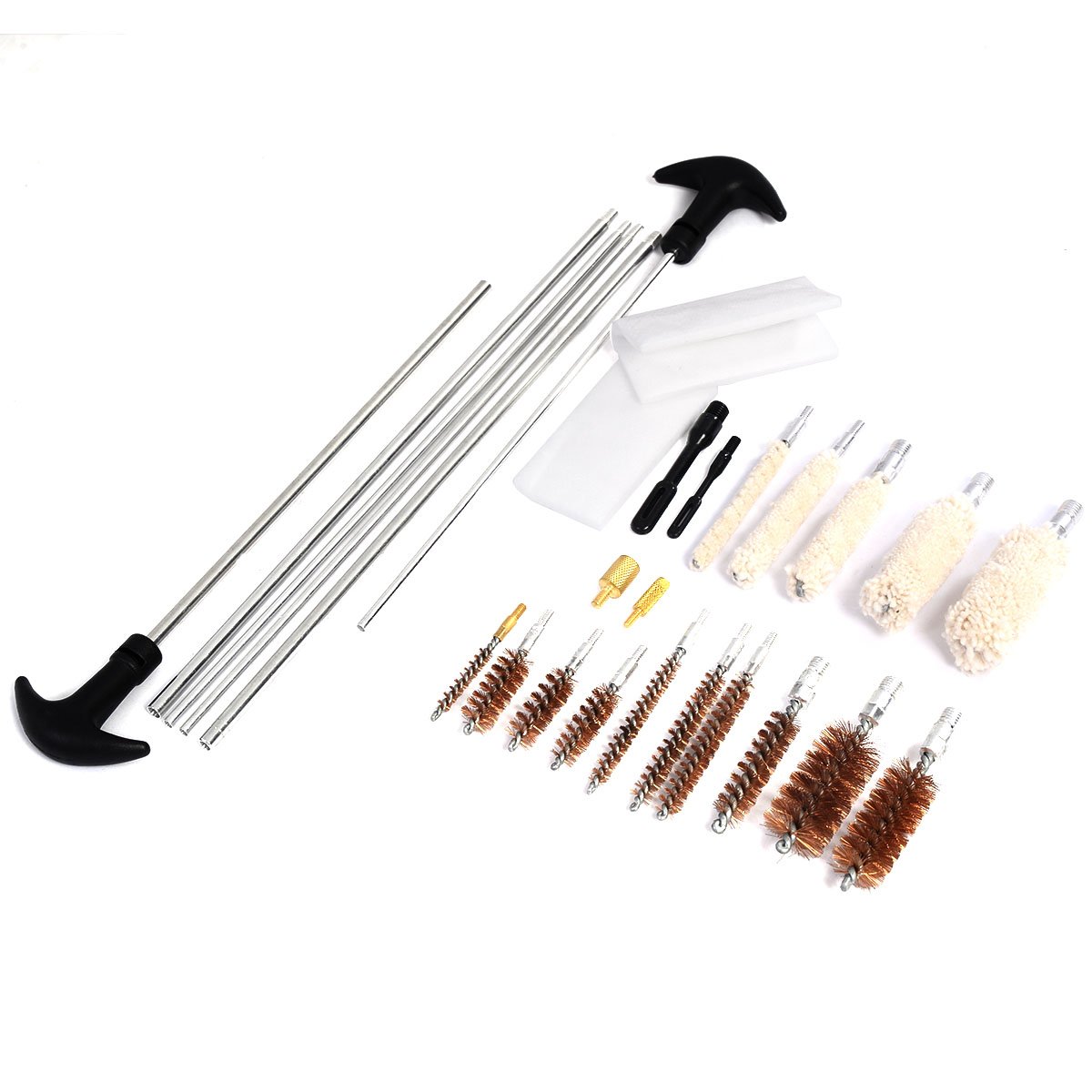 COSTWAY Kit per Pulizia Armi, Scatola Pulizia per Fucile, per Manutenzione e Pulizia delle Armi, 103pcs (Modello 1)