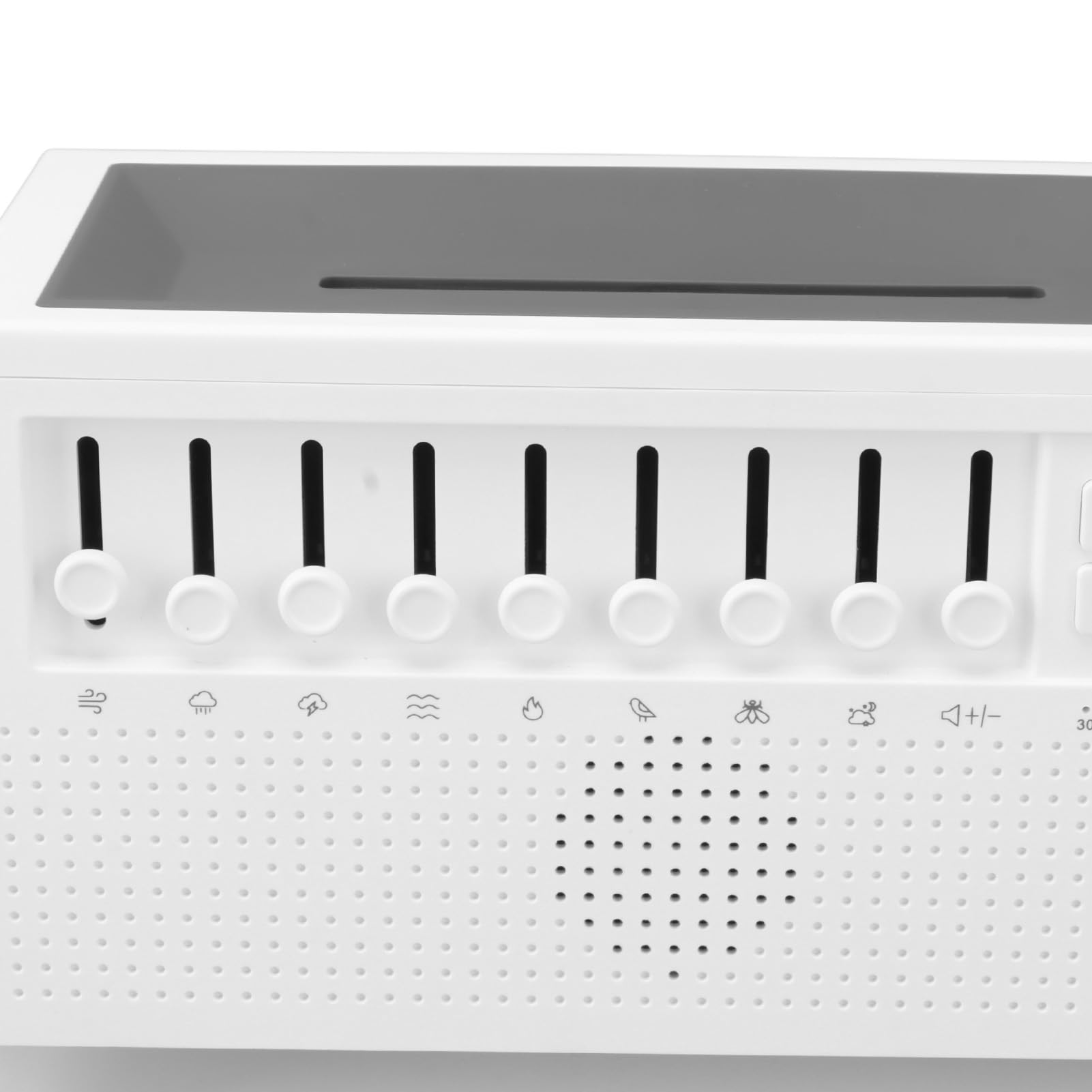 Humidificateur de veilleuse à bruit blanc, diffuseur d'huiles essentielles de machine à bruit blanc pour le sommeil, le bureau, la méditation de yoga, avec minuterie, alimentation