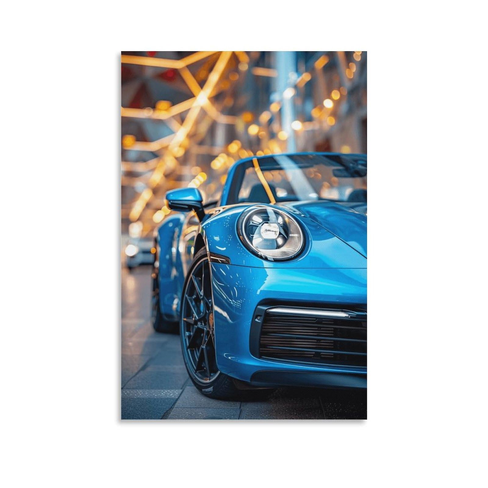 Amazon.co.jp: ポルシェ911車ポスター (6) 印刷 壁アート 油彩画