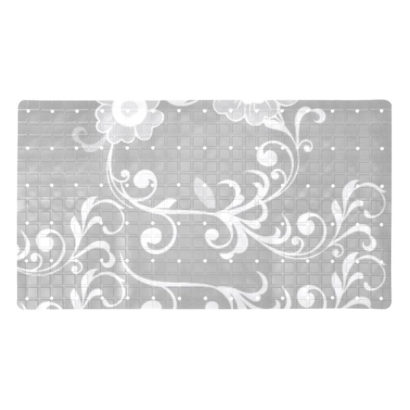 Tapis baignoire antidérapant ventouses trous drainage senior 40x70