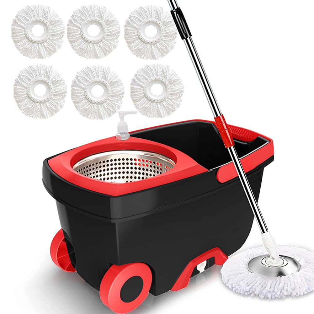 Buy Spin Mop & Bucket Floor Cleaning System, Household Cleaning