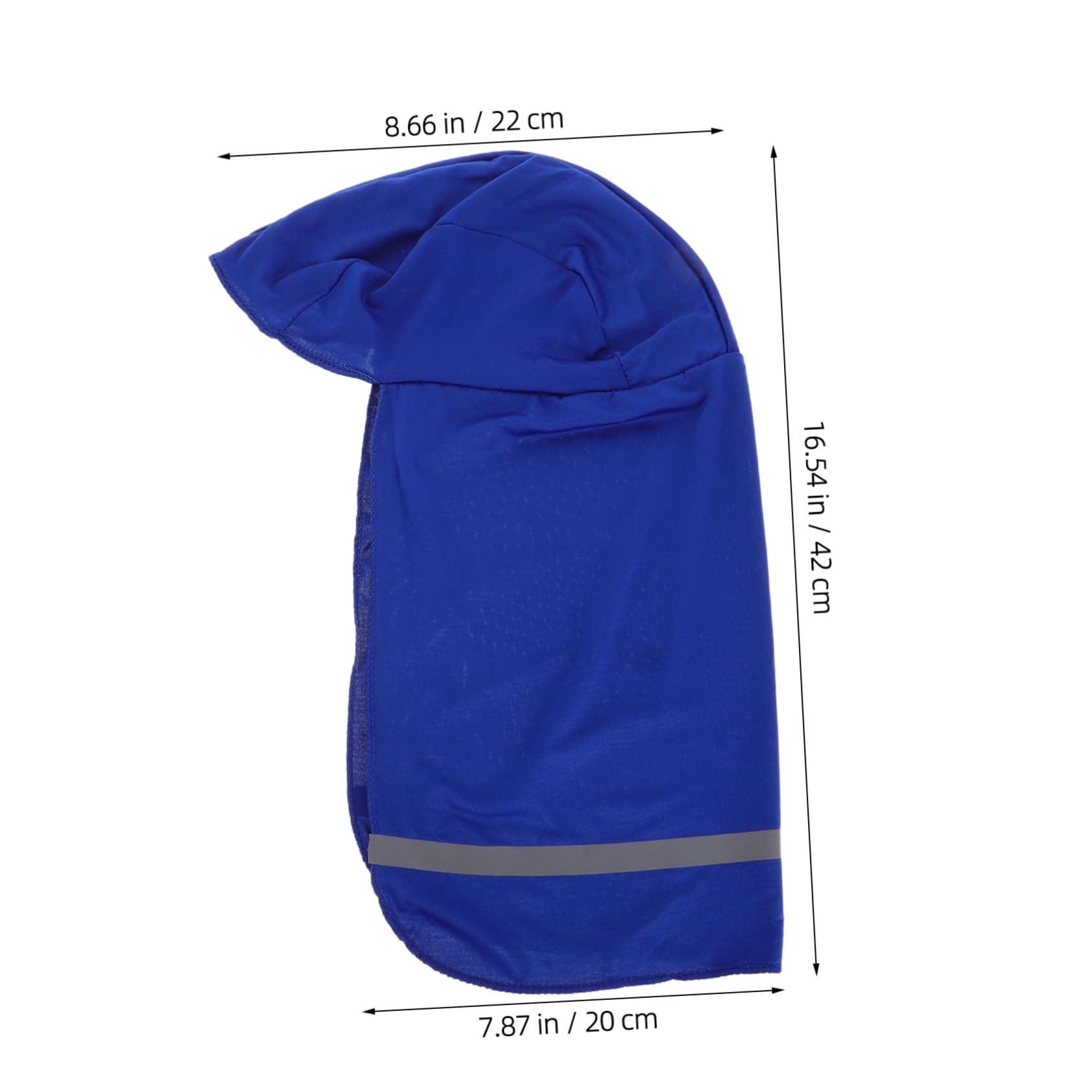 SUPVOX Versatile Cycling Long Tail Hat Convertible to Face Mask or Sun Shade Reflective for Safety Quick-Dry Uv Blue