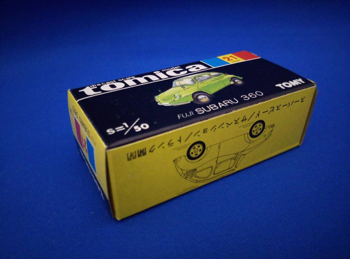 Amazon | トミカ No.21 富士重工 スバル 360 青 シート:赤 1Hホイール