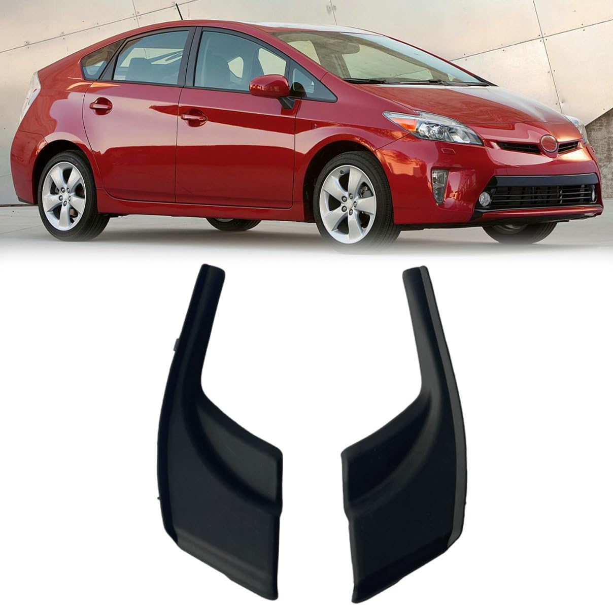 Pair Front Windshield Wiper Side Cowl Extension Cover for Toyota Prius C 2012-2018 LH and RH Fender to Cowl Hood Side Seal