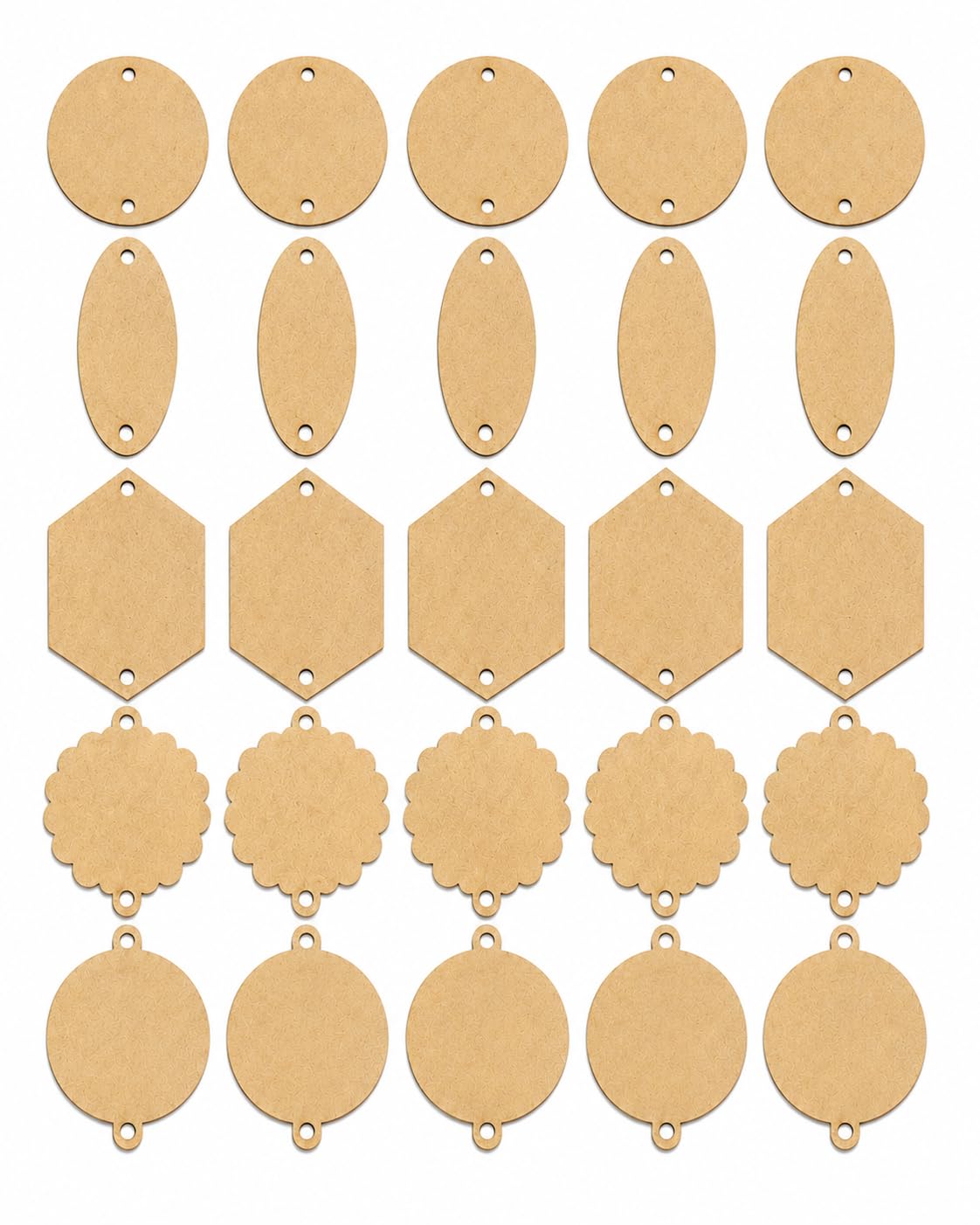 MDF Cutout of Rakhi/Friendship Band for Raksha Bandhan Festivals- Plain MDF Cutouts for Painting, Wooden Sheet Craft, decoupage, Resin Art, Decoration Material Set of 25.-picture-23