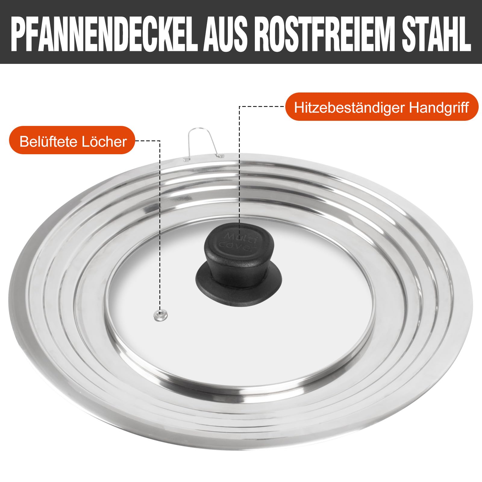WMF Pannendeksel- 20 cm - Glazen deksel voor koekenpannen