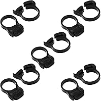 Vista 33 de Yinpecly Abrazaderas de manguera de agarre de 0.484-0.559 in de nailon ajustable de plástico resistente rápido doble agarre para fontanería