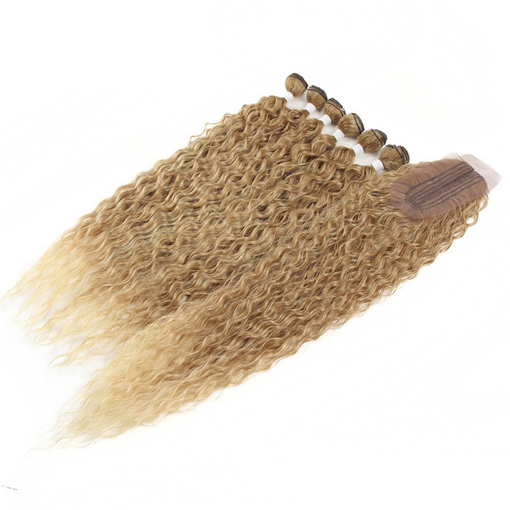 Synthetic 7 Pcs Full Head Afro Hair Extension Curls 26”/65cm main image 1