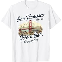 San Francisco Golden-Gate Bridge City by the Bay Souvenir T-Shirt