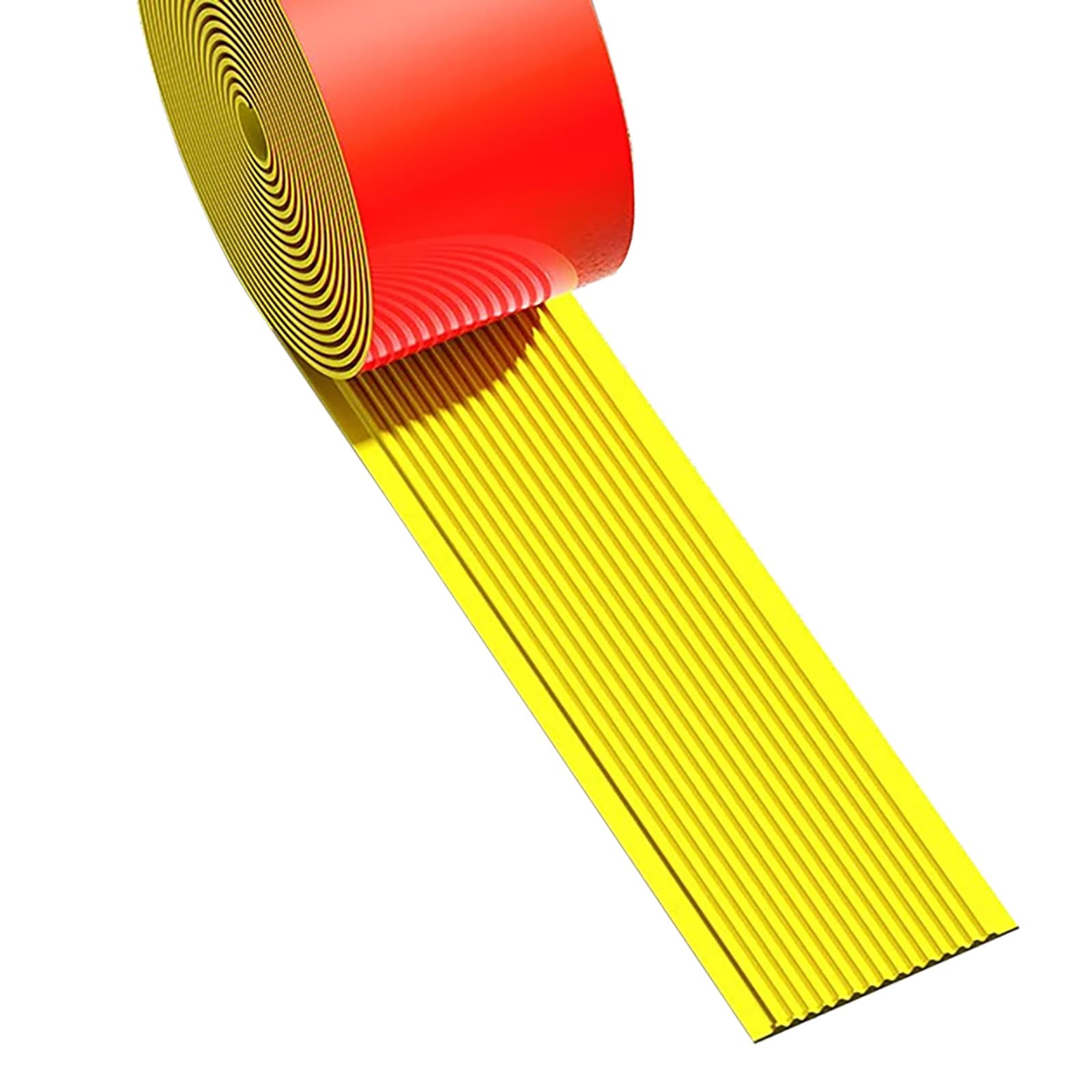 Antislip Anti-Slip Rubber Stair Edge Protector - Self-Adhesive Traction Treads for Indoor and Outdoor Stair Steps