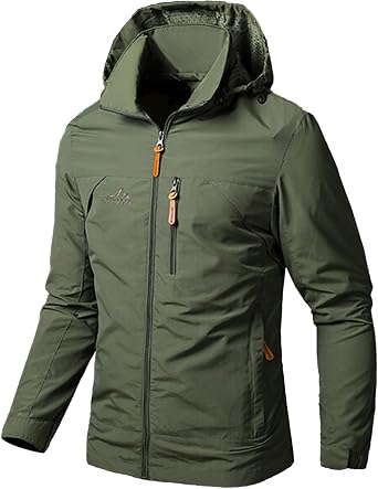 Softshell Jacket for Men Outdoor Windproof Jacket Breathable Functional Jacket Sports Leisure Jacket Lightweight Hiking Jacket Transition Jacket for Bicycle Camping