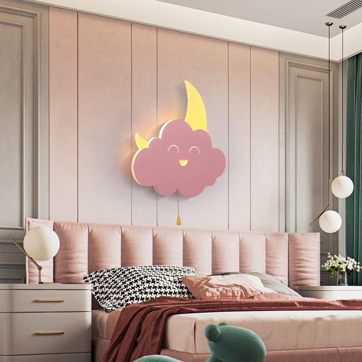 Applique Da Parete LED A Forma Di Nuvola - Per Camera Bambini, Design Moderno In Acrilico E Ferro - Illuminazione Decorativa