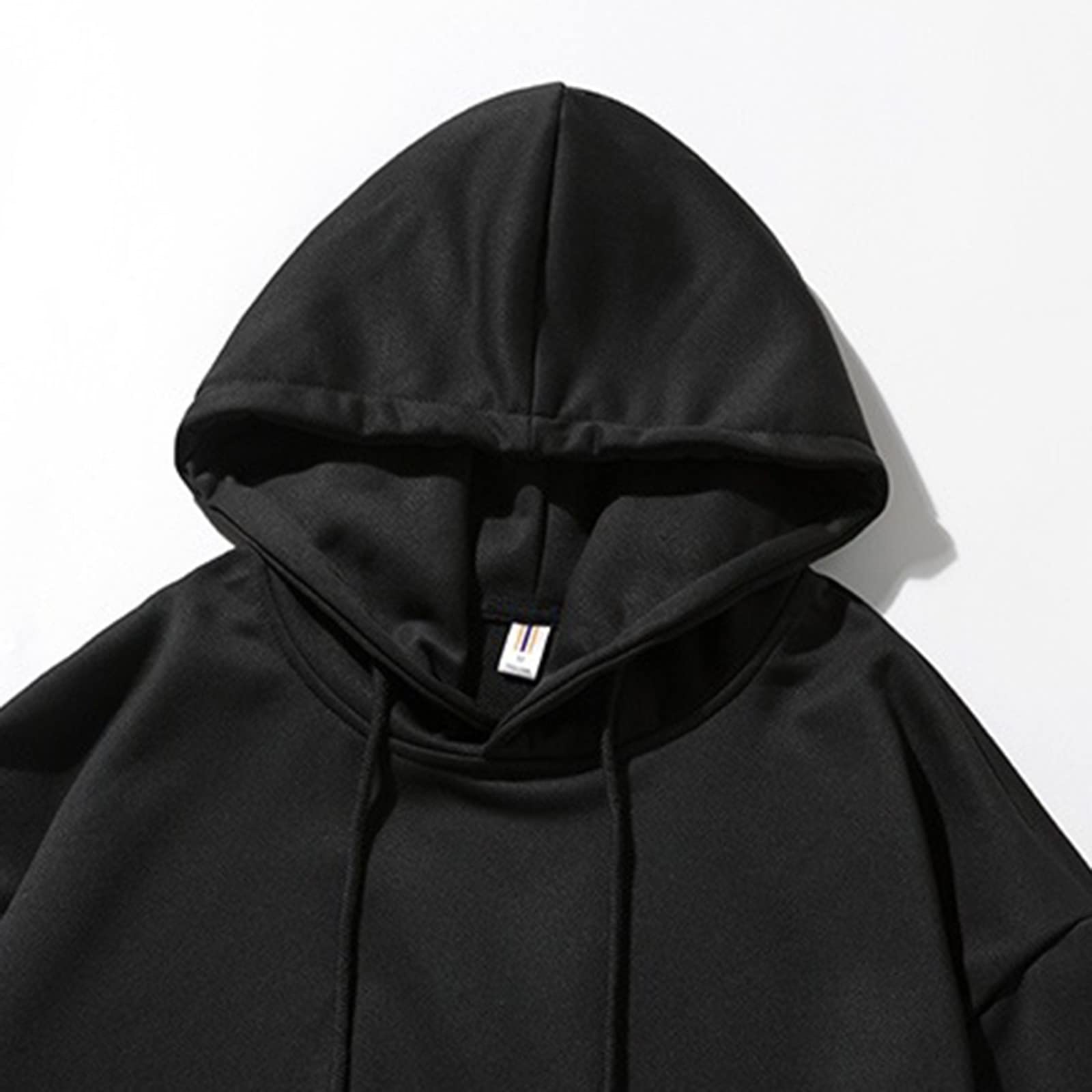 Sudadera con capucha para hombre, corte holgado, con bolsillo canguro