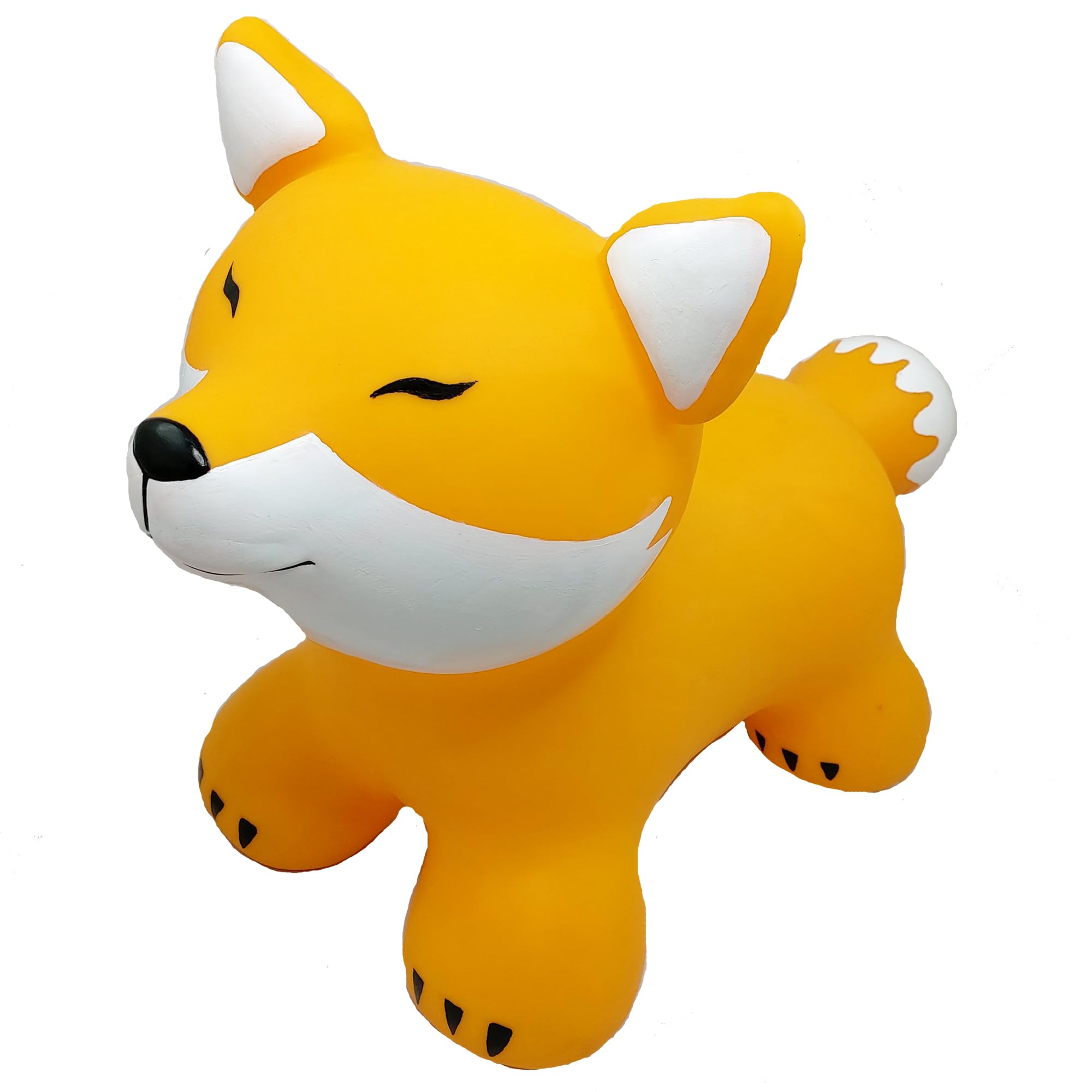 GERARDO'S Toys Jumpy Fox Space Hopper for Toddlers and Kids - Bouncy Hopping Toy - Children Inflatable Jumping Ball -Indoor Outdoor Fun Play - for Kids Age 12 months+