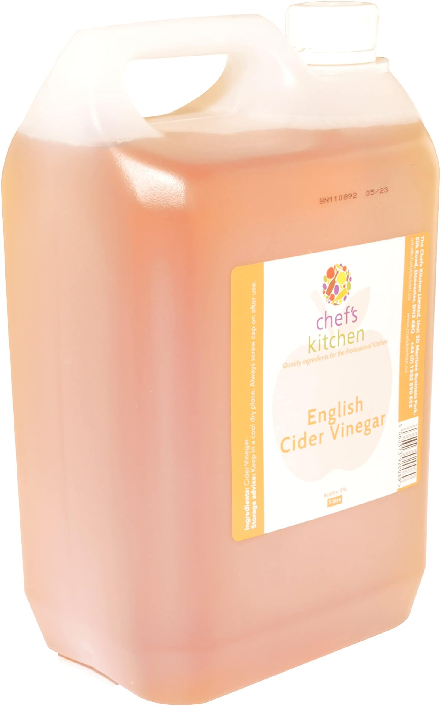 Apple Cider Vinegar Unfiltered 5l - Ideal for Cooking, Salad Dressings, Marinating, Health Benefits, Weight Loss Also a Food Supplement for Horses and Poultry