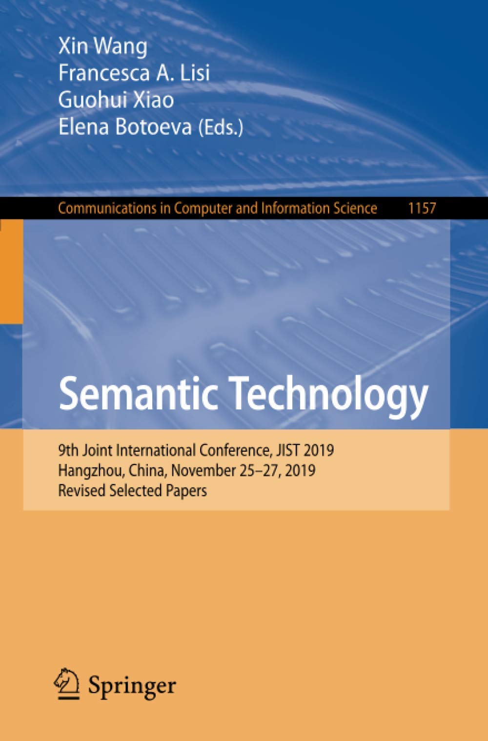 Semantic Technology: 9th Joint International Conference, JIST 2019, Hangzhou, China, November 25-27, 2019, Revised Selected Papers