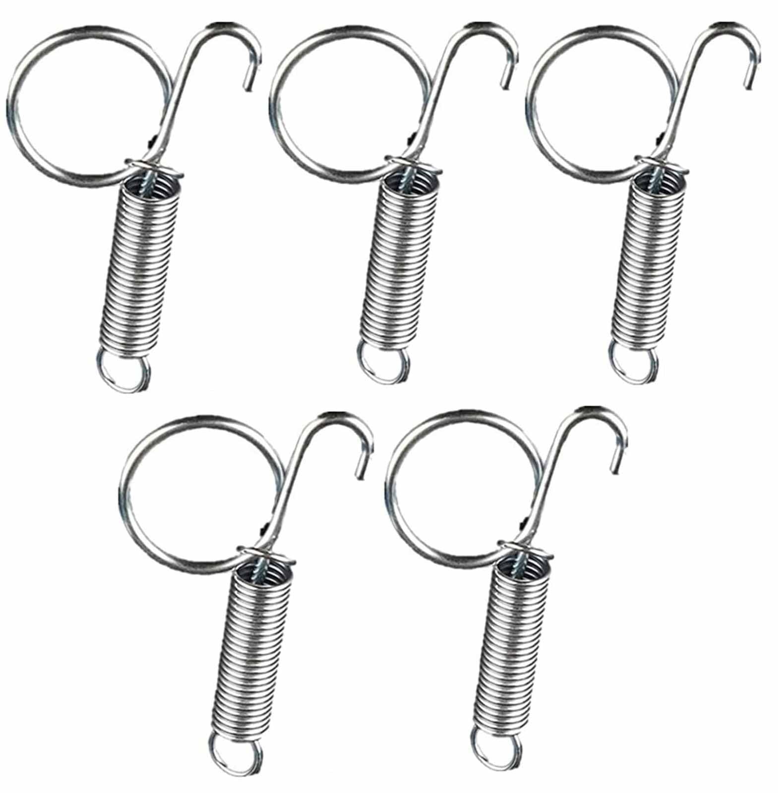 5 PCS Spring Hooks for Rabbit Cage, Multifunctional Spring Door Latch for BIRDCAGES Pet Cages, Fixing Rabbit, Dog, Cat