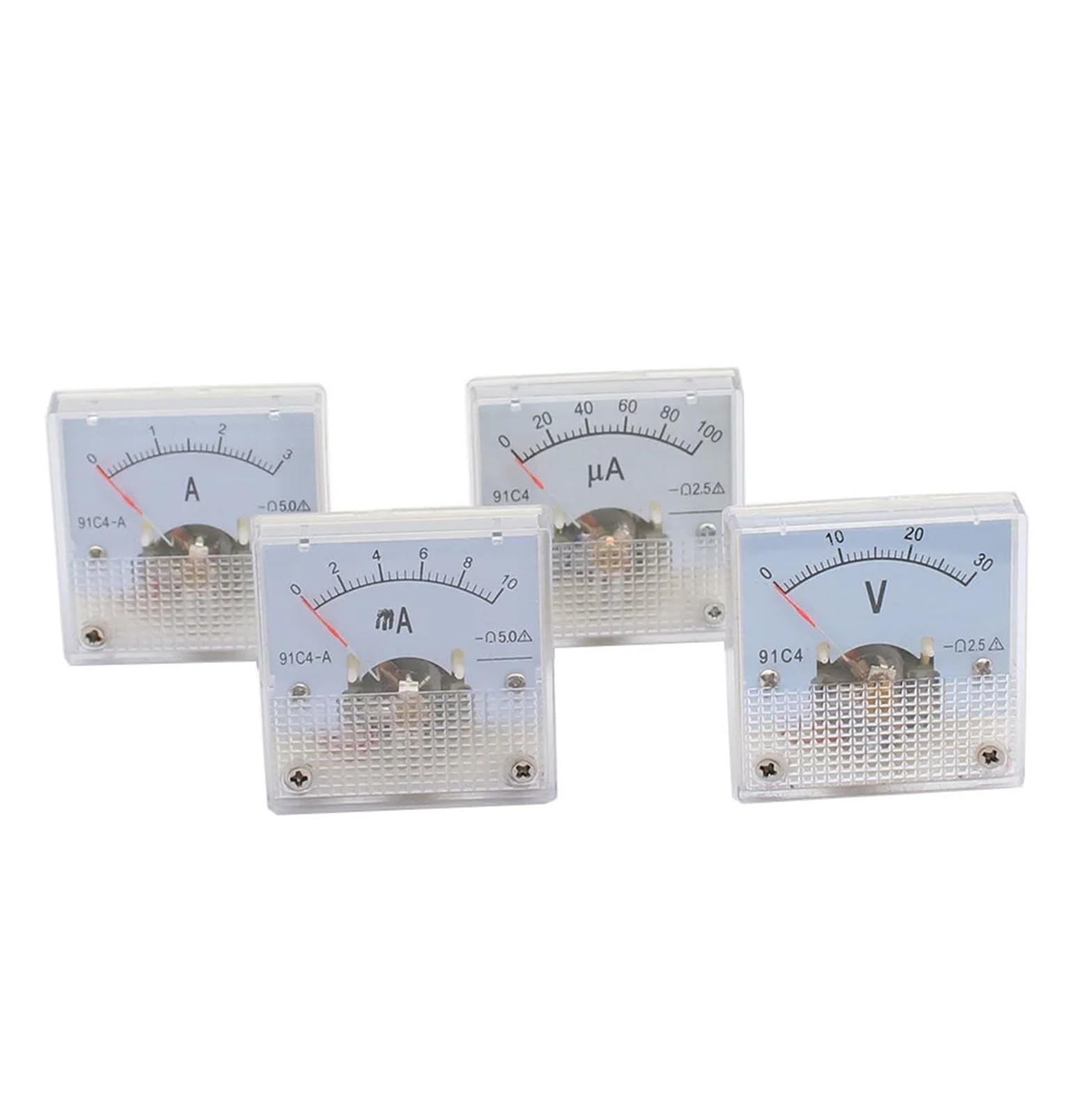 Ampèremètre analogique CC 91C4 pour panneau électrique 0-200A