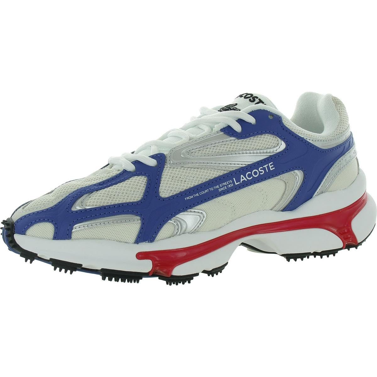 

                                                    Lacoste Men's L003 2k24 Trainers, White/Red/Blue, 