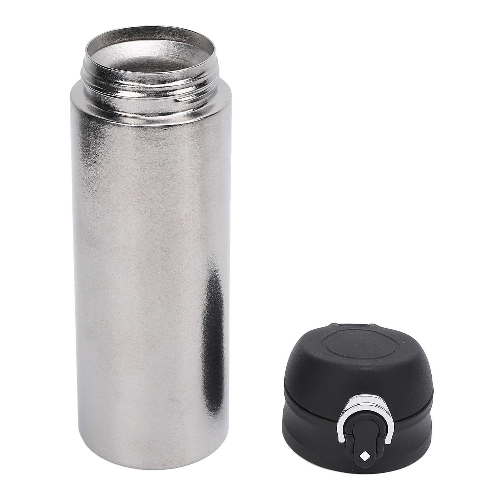 Bewinner Isolierter Kaffee-Reisebecher von Pure Ti mit Springendem Deckel, 450 Ml Großer Thermobecher, Auslaufsichere Heiß- und Kaltwasserflasche für Büro, Zuhause, Geschäft