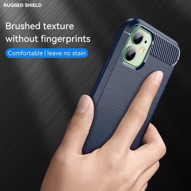 Image of Hybrid Carbon Fiber Back Case for iPhone 11 (Blue)