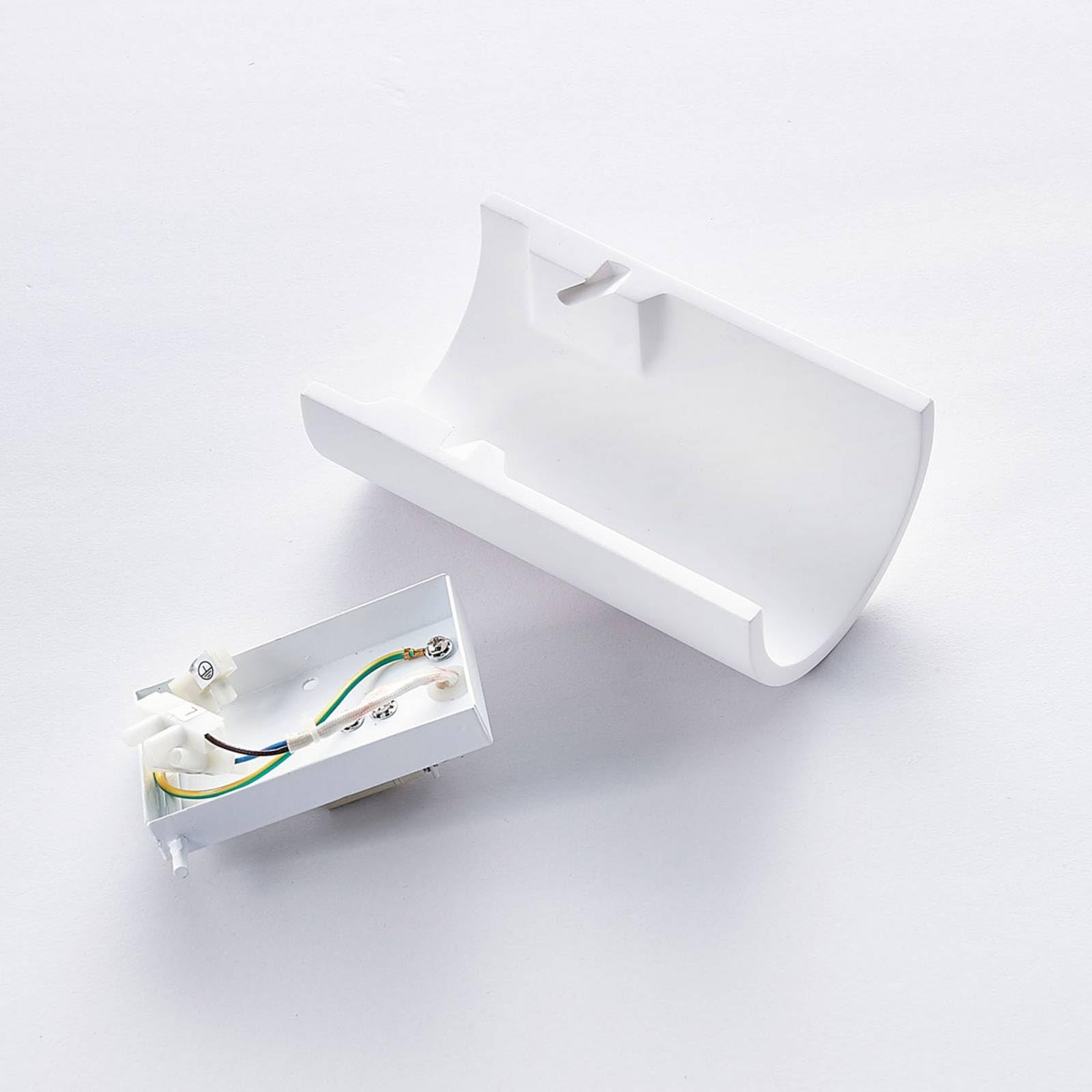Lindby Applique Murale Colja à intensité variable (Moderne) en Blanc Plâtre/Terre Cuite e. a. pour Salon & Salle manger (1 lampe,à G9), Lampe Eclairage Luminaire Mural