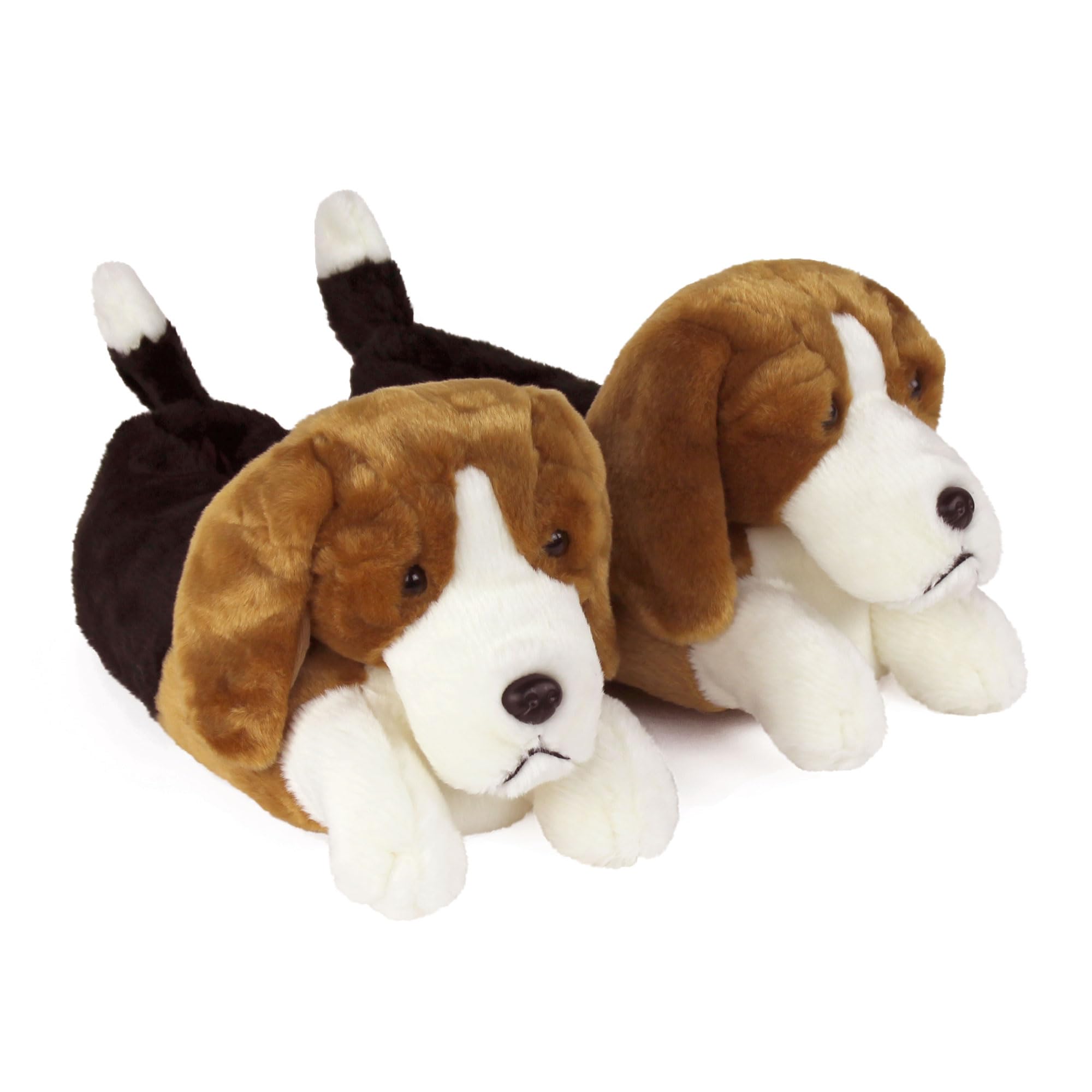EverberryBeagle Slippers for Women and Men - Fuzzy Plush Hound Dog Slippers for Adults