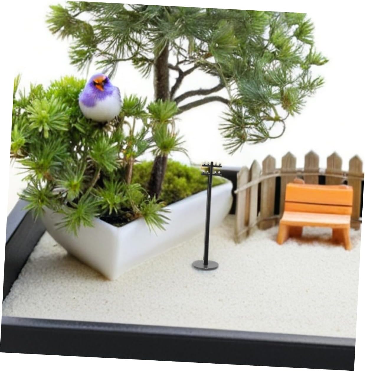 KOMBIUDA 3pcs Miniature Poles for Train Landscape Decor Landscape Accessories Scale for Model Train Scenery and Urban Scenes