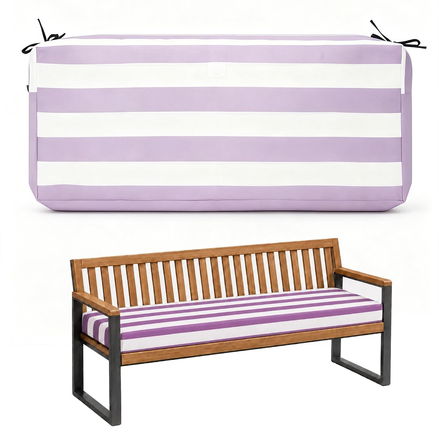 Housse de coussin de banc de jardin pour rénover votre banquette extérieure de terrasse