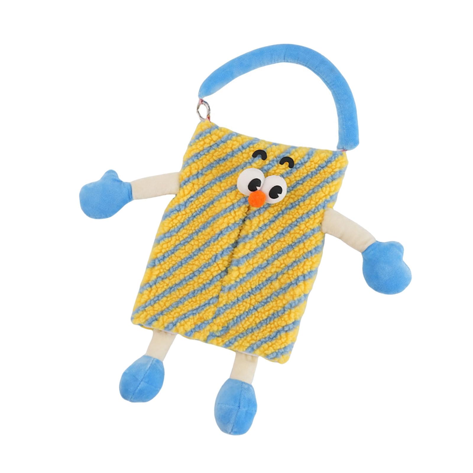 Jazuaiao Multipurpose Cartoon Tissue Storage Case Sturdy Lint Farbic Covers Accessory for Home Use Decoration Organizers Hanging Tissue Holder