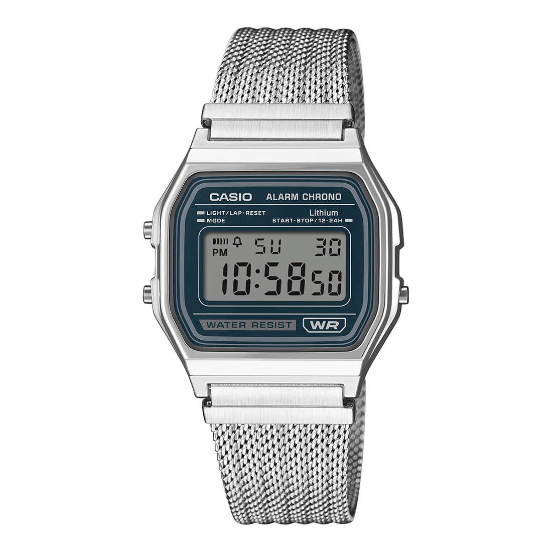 casio Vintage A158WEM-3DF Digital Dark Green Watch Unisex(D413)-picture-17