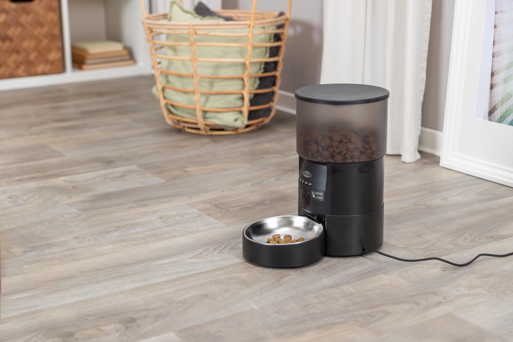 TRIXIE Distributeur de croquettes TX-C Smart 3,0 L pour chiens et chats