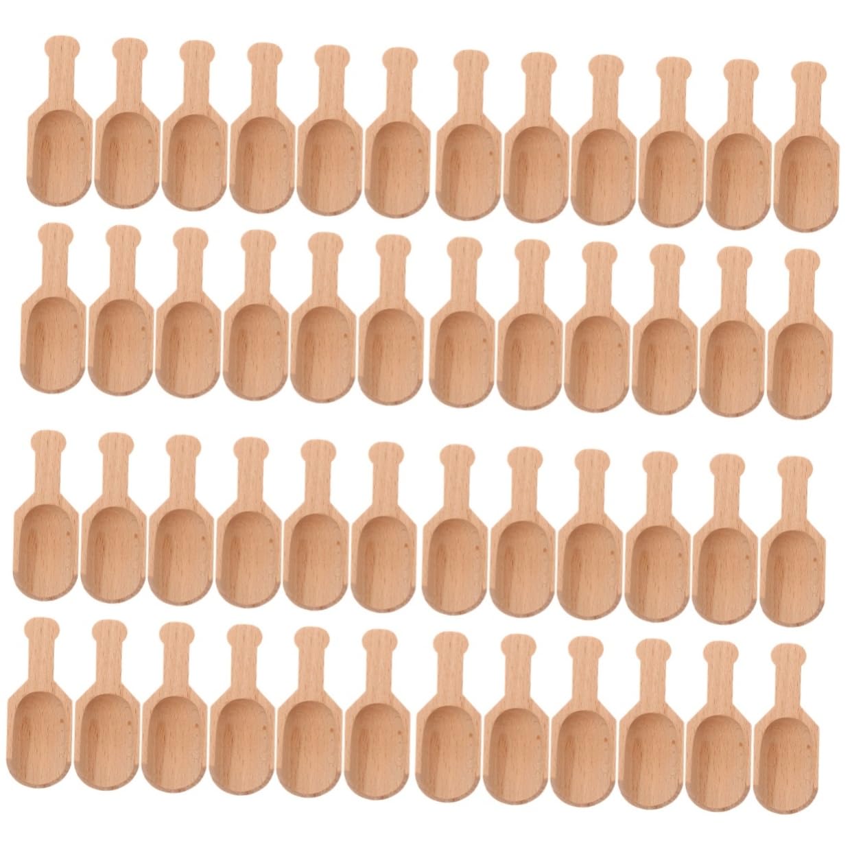 Mini cuillères à sel en bois Amosfun lot de 4 pièces pour assaisonnement