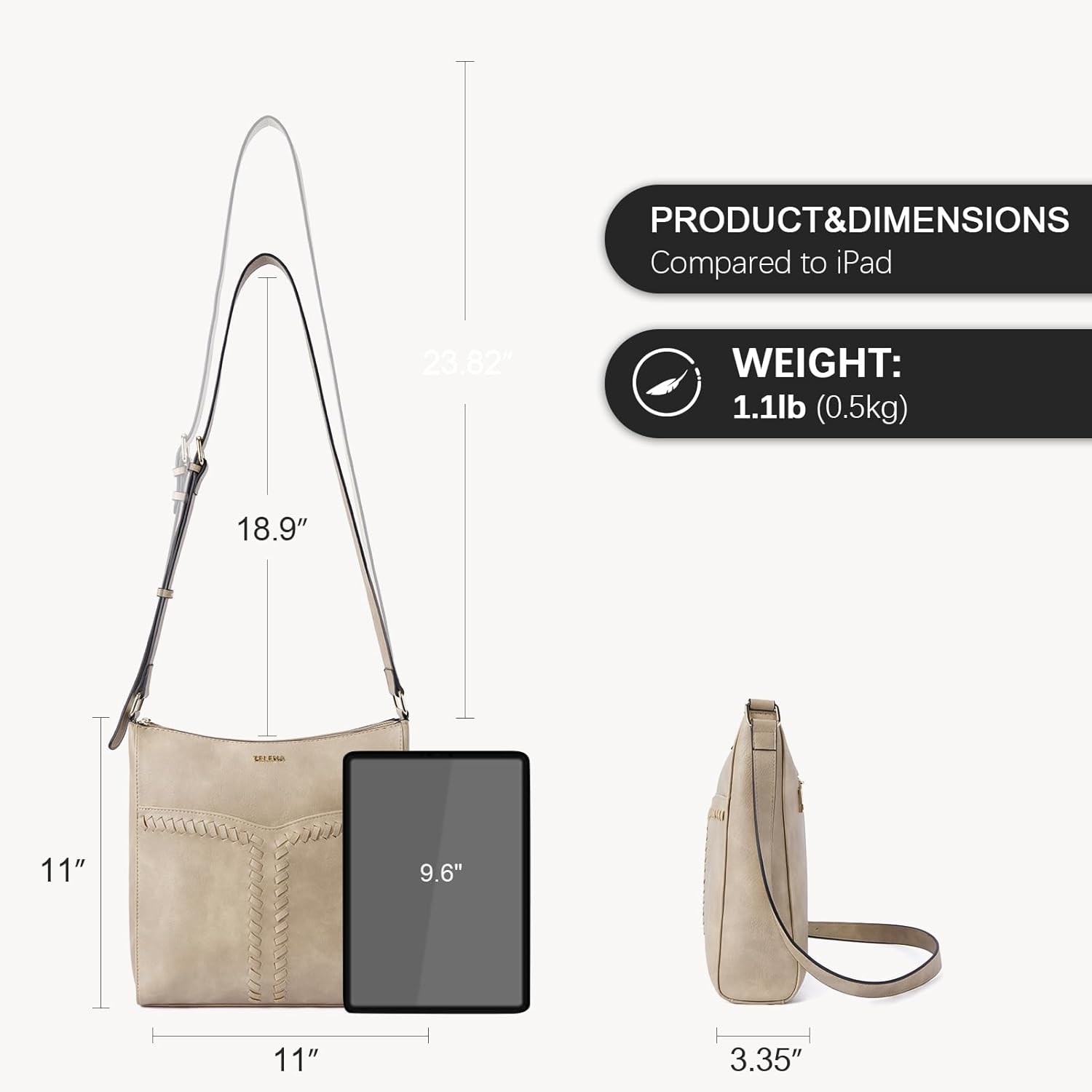 Telena Crossbody Purses for Women Trendy Vegan Leather Purses Bucket Hobo Bags Handbags with Adjustable Guitar Strap