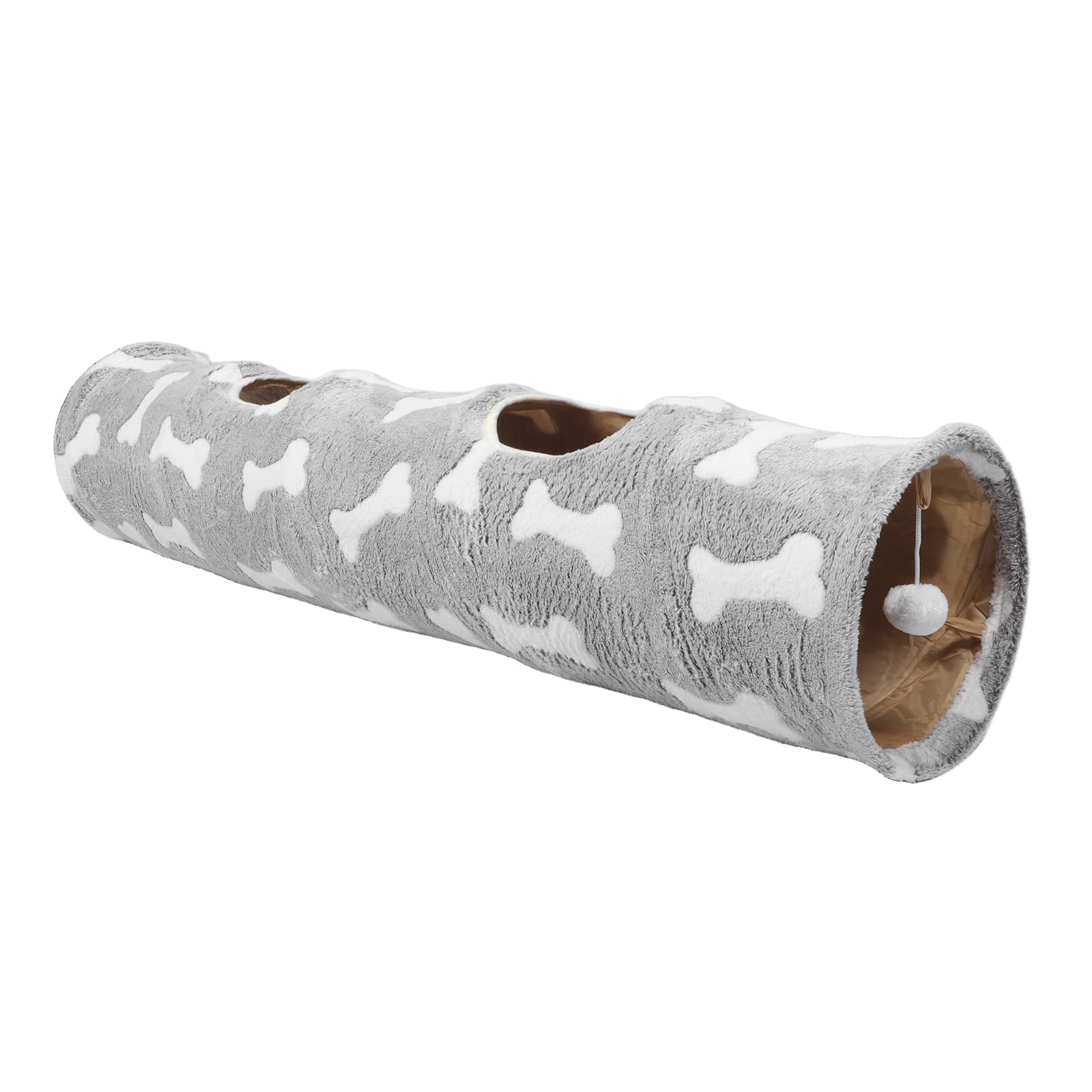 Tunnel pour chat intérieur avec papier bruissant pour stimuler le jeu des chatons