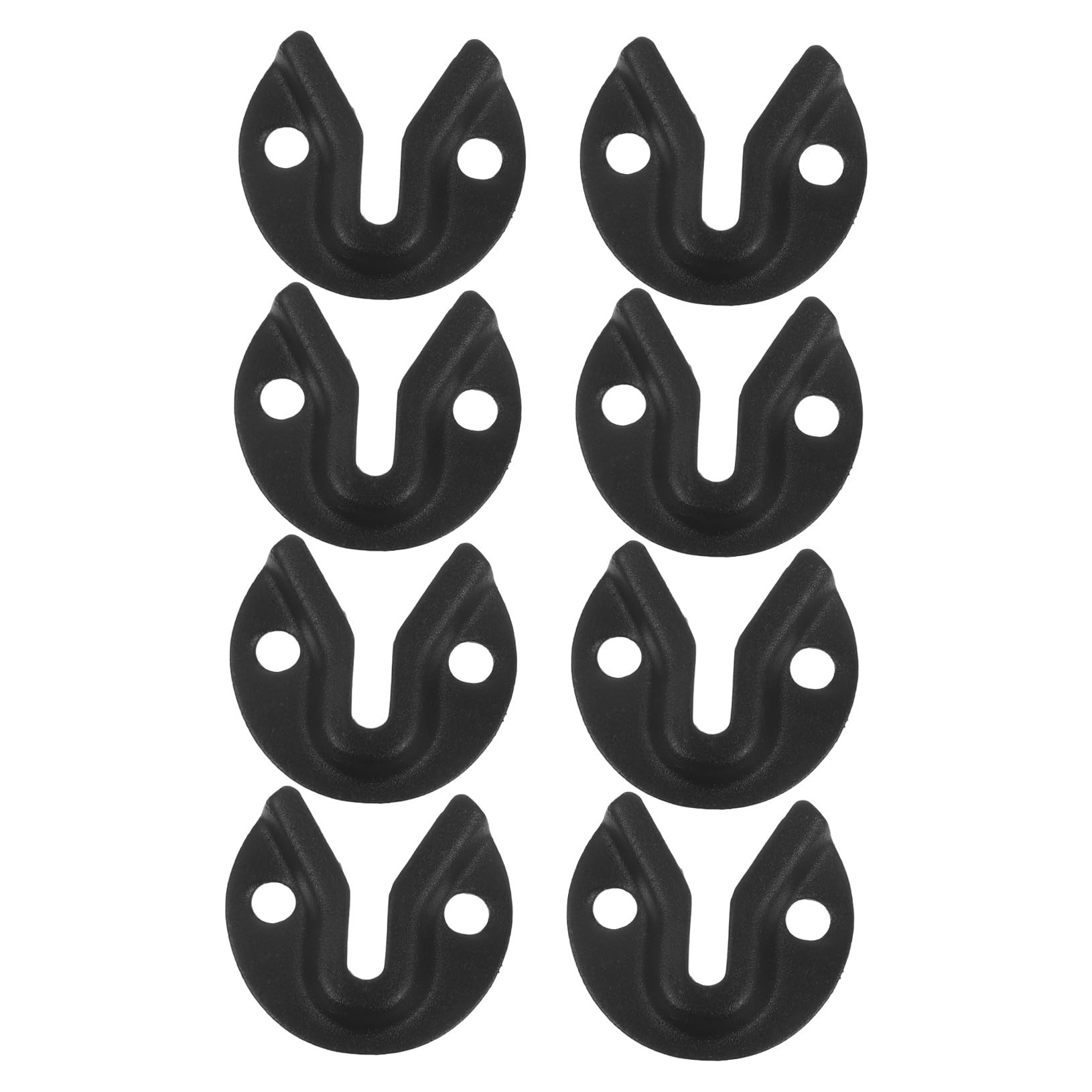 Lurrose 8Pcs Heavy Duty Keyhole Picture Frame Hooks Metal Hanging Buckles for Wall Mounting Mirrors Photo Artwork with Unique Convex Design